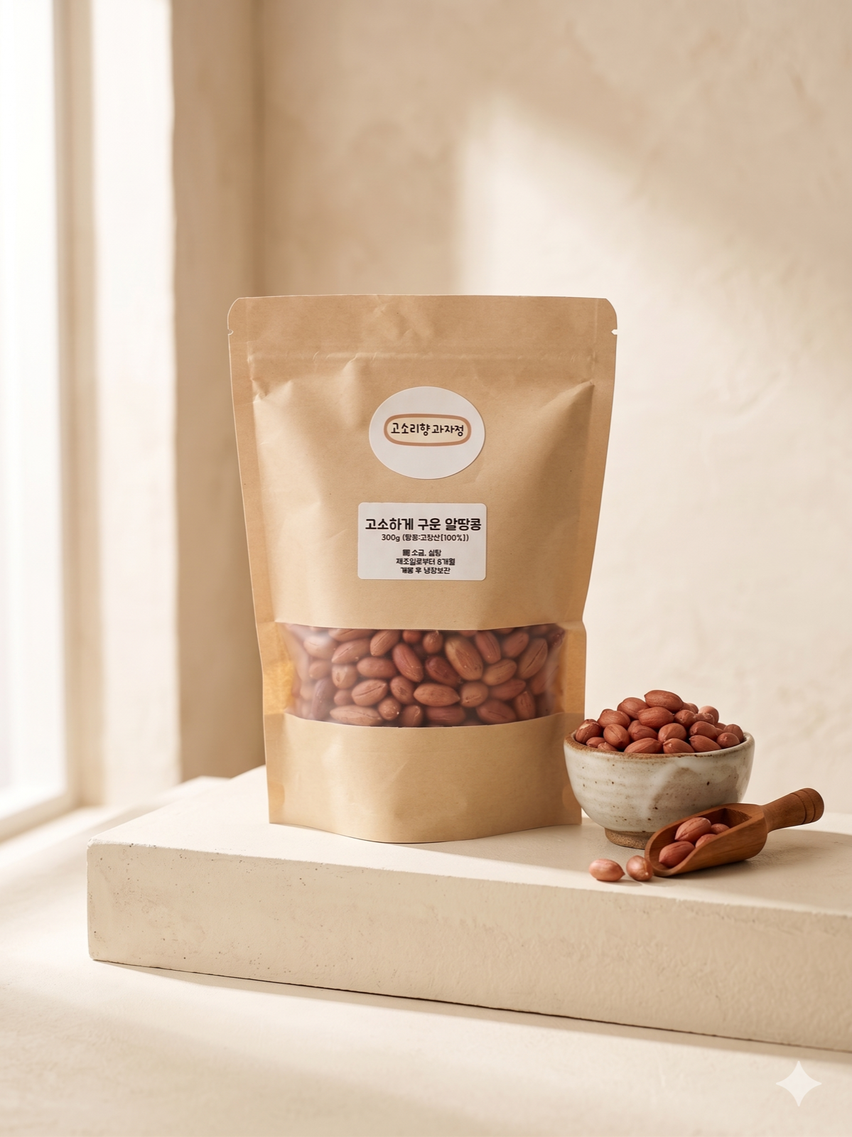 고소하게 구운 알땅콩 300g